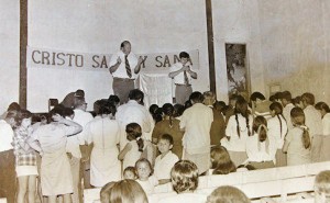 Walter with Evangelist Tony Abram in Bolivia Salvation and Healing Crusades