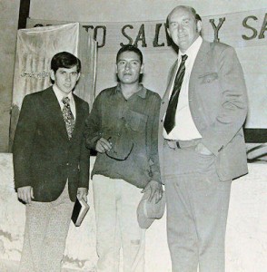 Walter with Evangelist Tony Abram in Bolivia Salvation and Healing Crusades
