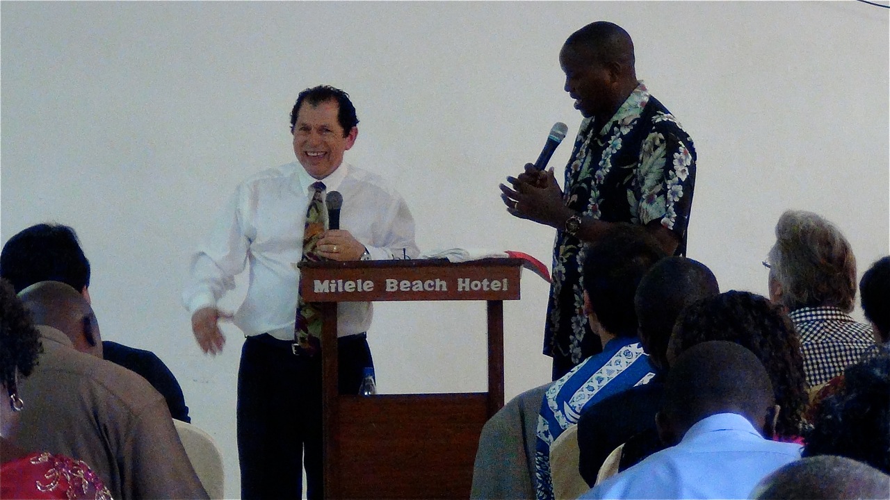 Walter teaches at the launch of the Kenya School of Ministry