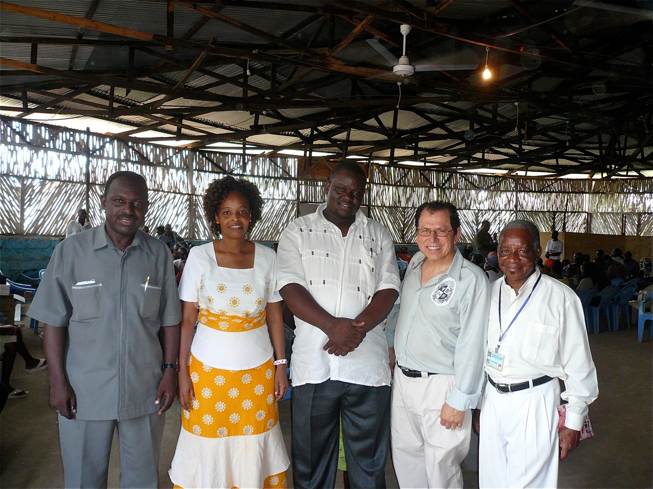 Walter with host pastors and Pastor Kapten, organizer in Mombasa
