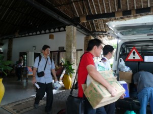 Team loading supplies for another Medical Camp