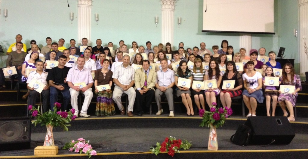Graduating Class at Slavyansk, Donetsk, Ukraine Bible School