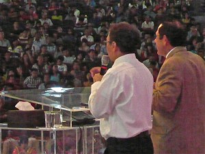 Preaching at Holy Stadium